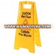 OFC Caution Wet Floor Platic Warning Sign in Hotels Bulletin Board